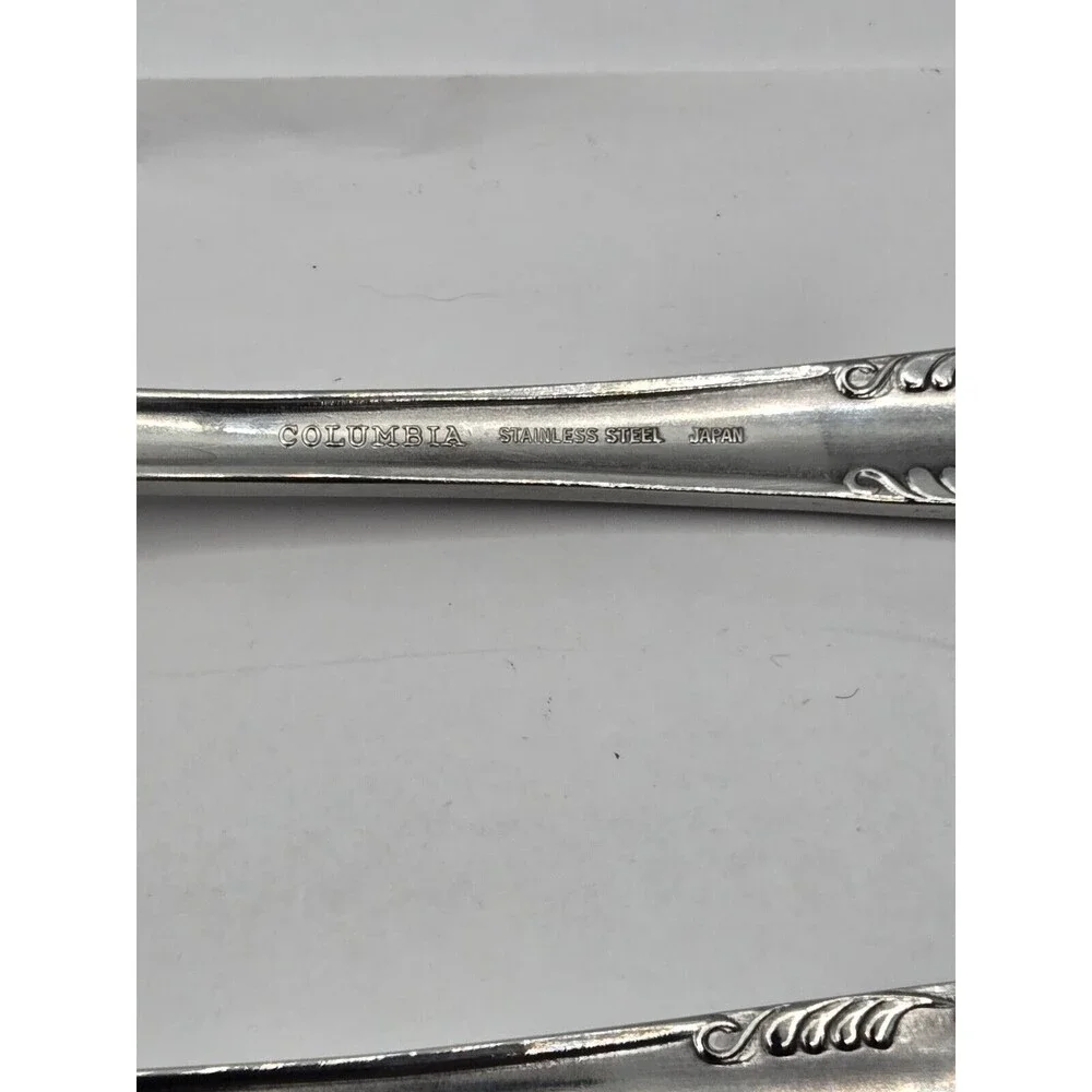 Columbia Beaded Handle Stainless Steel Flatware Serving Set 5 pcs.